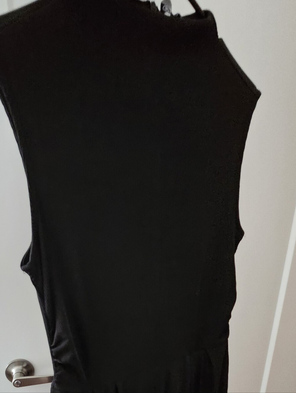 PrettyGarden Chic classic Black Sleeveless Jumpsuit mock neck - Picture 6 of 10